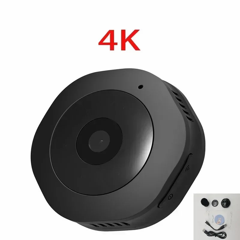 VoltZen™ Ultra 4K Mini WiFi Security Cam – Smart Night Vision & Motion Detection (No Memory Card Included)
