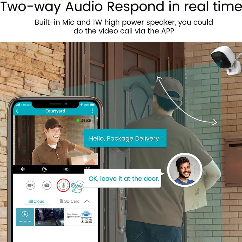 VoltZen™ 1080P Smart WiFi Camera | Baby Monitor + Home Security with Night Vision