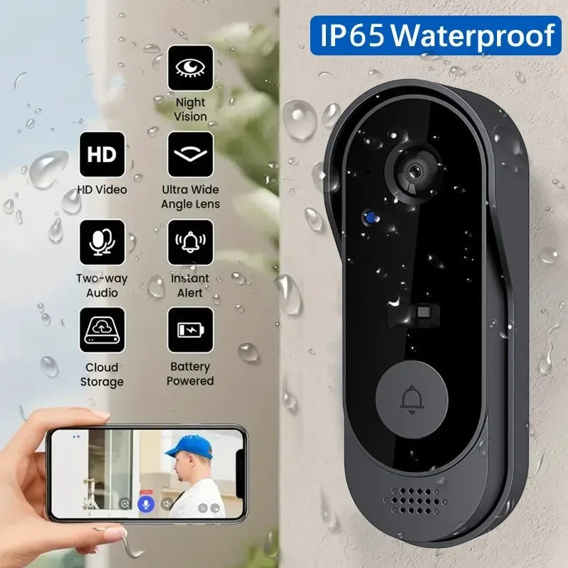 VoltZen™ Smart WiFi Video Doorbell | HD Camera + 2-Way Audio