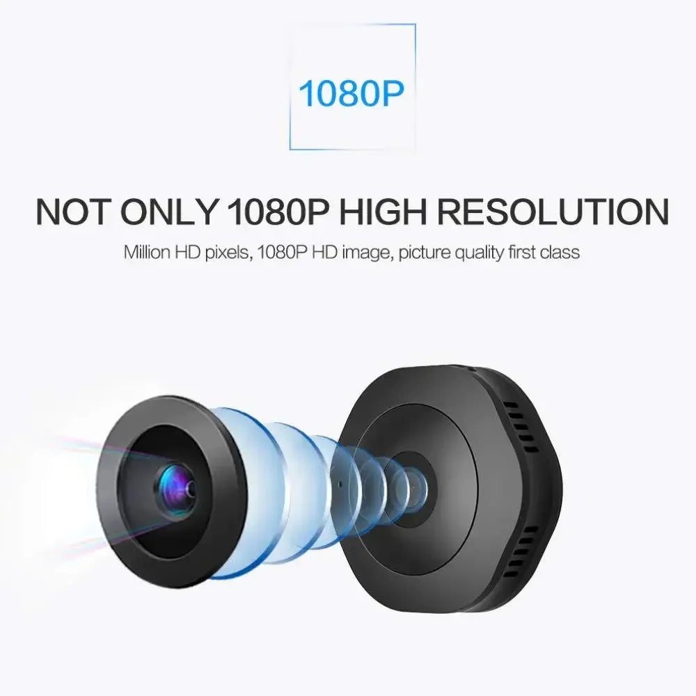 VoltZen™ Ultra 4K Mini WiFi Security Cam – Smart Night Vision & Motion Detection (No Memory Card Included)