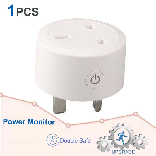 VoltZen™ DualConnect Smart Plug | WiFi & Bluetooth | 16A UK Socket | Works with Alexa & Google Home