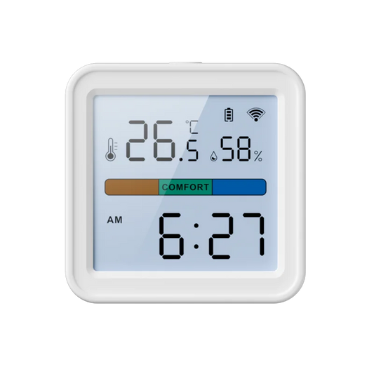 VoltZen™ Smart WiFi Thermo-Hygrometer with Backlight | Alexa & Google Compatible