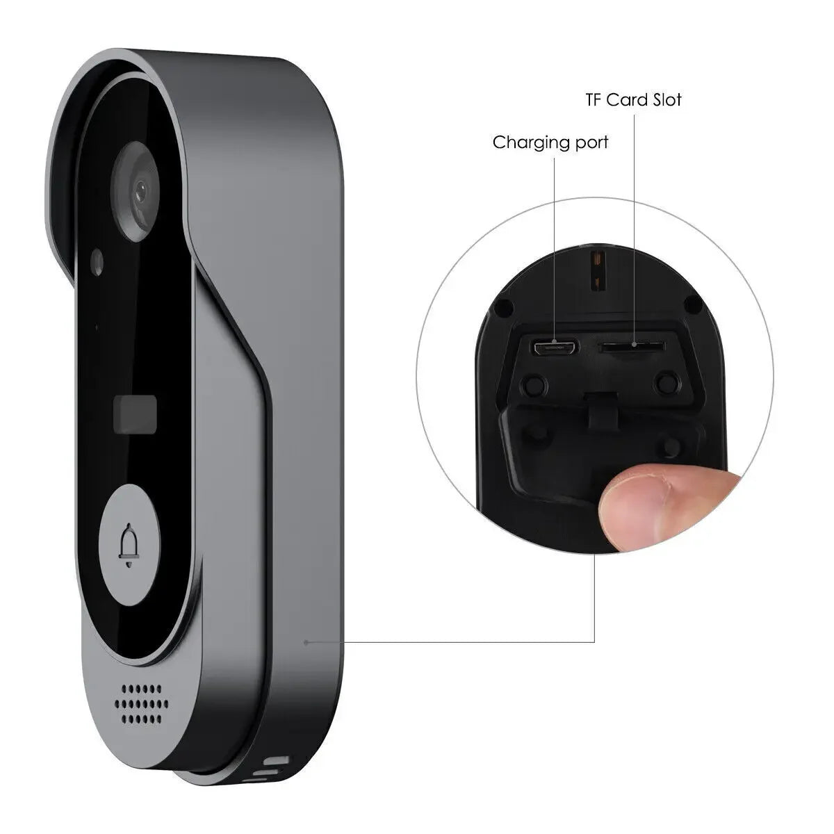 VoltZen™ Smart WiFi Video Doorbell | HD Camera + 2-Way Audio