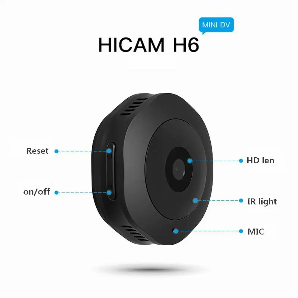 VoltZen™ Ultra 4K Mini WiFi Security Cam – Smart Night Vision & Motion Detection (No Memory Card Included)